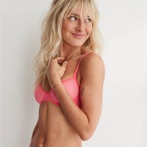 Aerie SMOOTHEZ Mesh Unlined Bra 32c